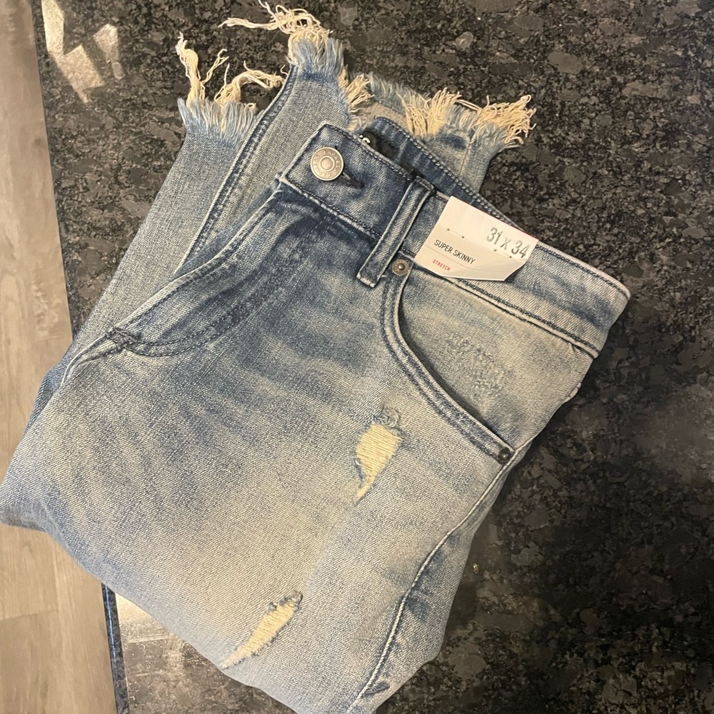 Mens 31/34 super skinny jeans EXPRESS